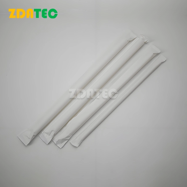 Plastic Free Biodegradable White PLA cold drink straw